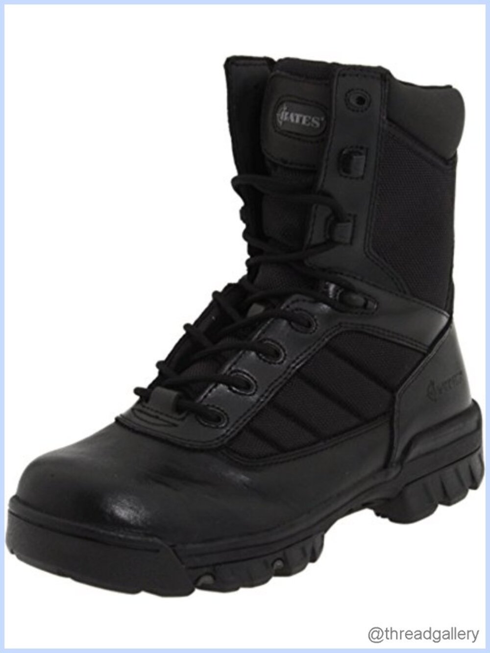 Womens Ultra-Lite Tactical Sport Side Zip Boot Leather Nylon Work Boot